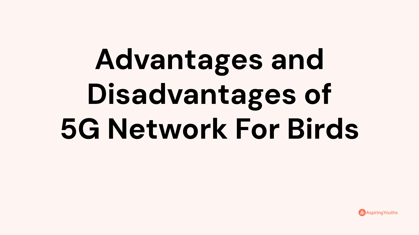 Advantages and disadvantages of 5G Network For Birds