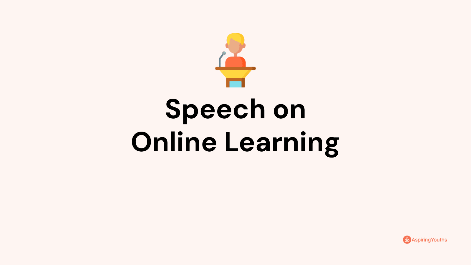 speech on online learning