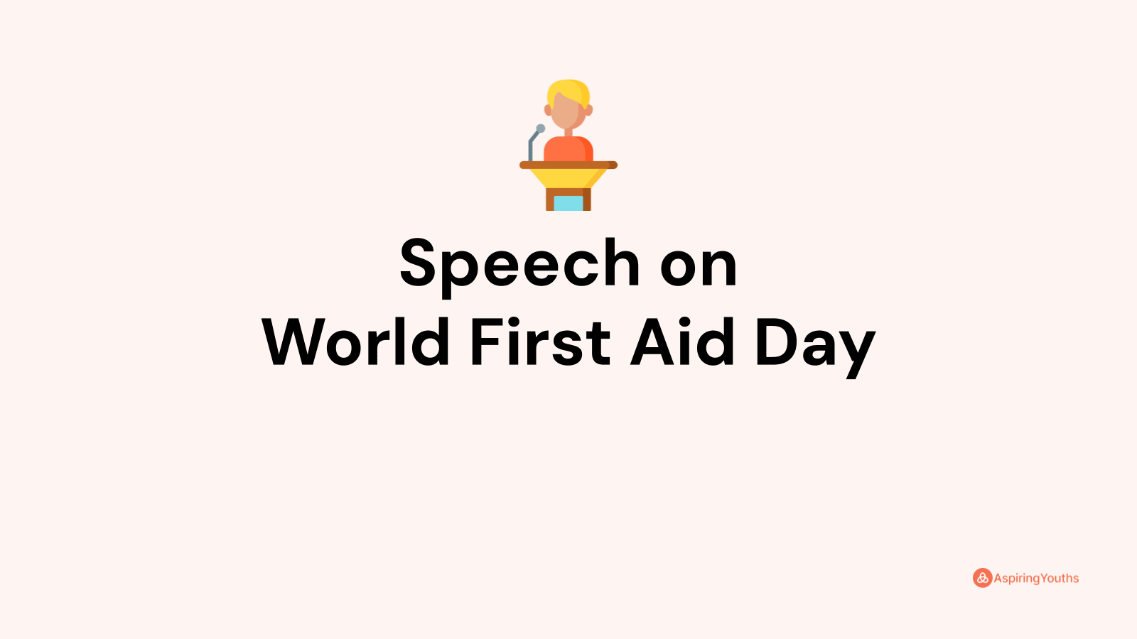 speech on first aid day