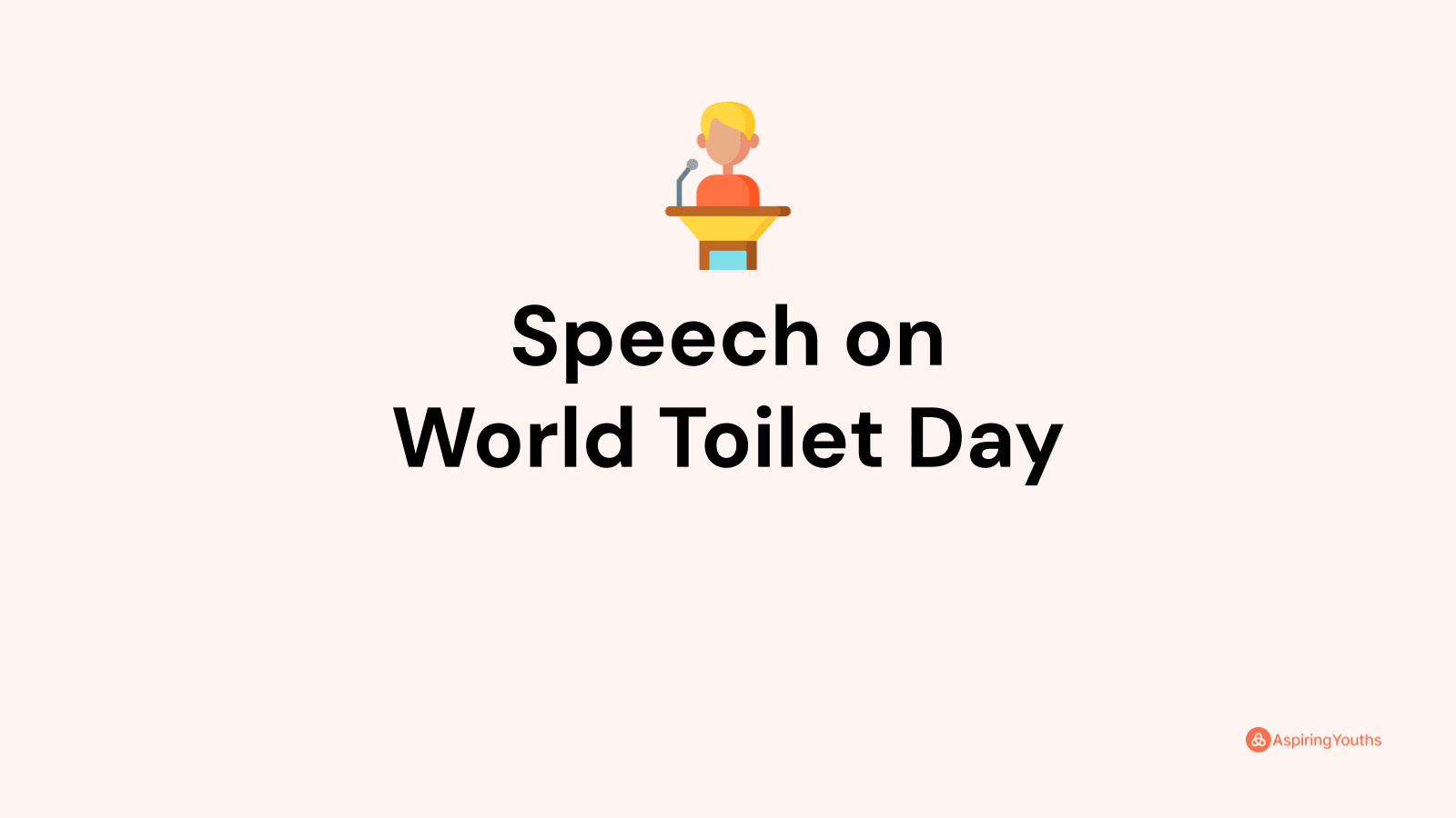 speech on toilet paper