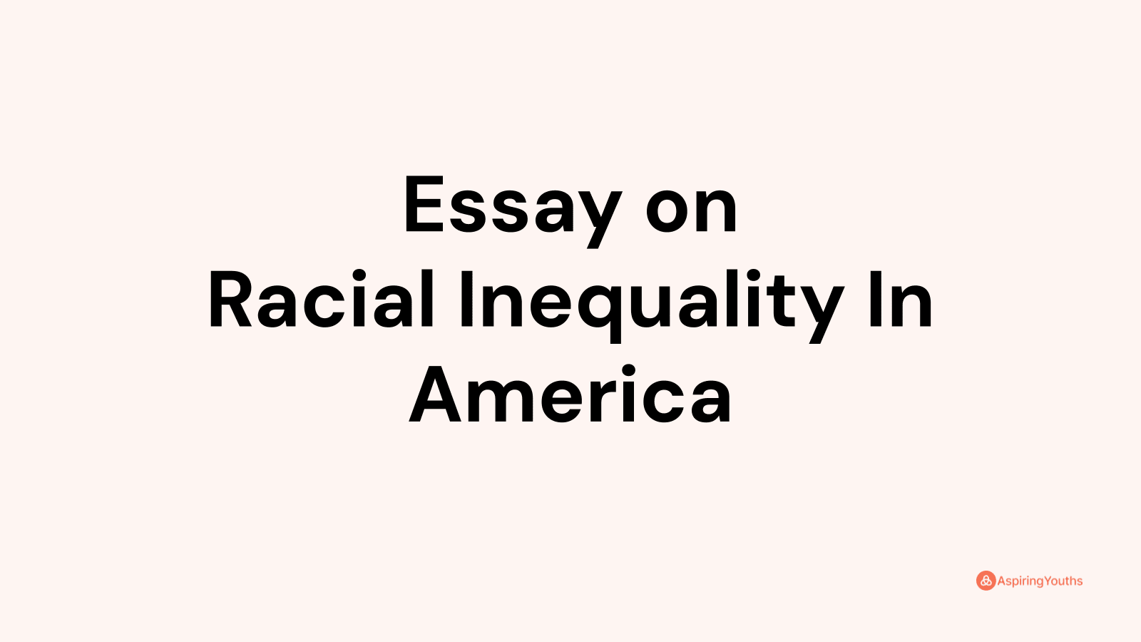 essay on inequality in america