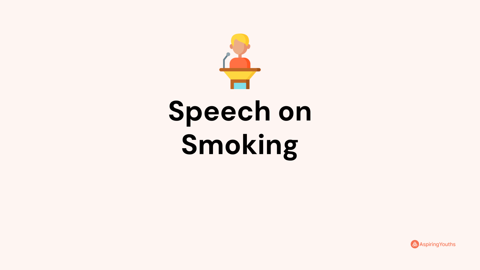 speech outline about smoking