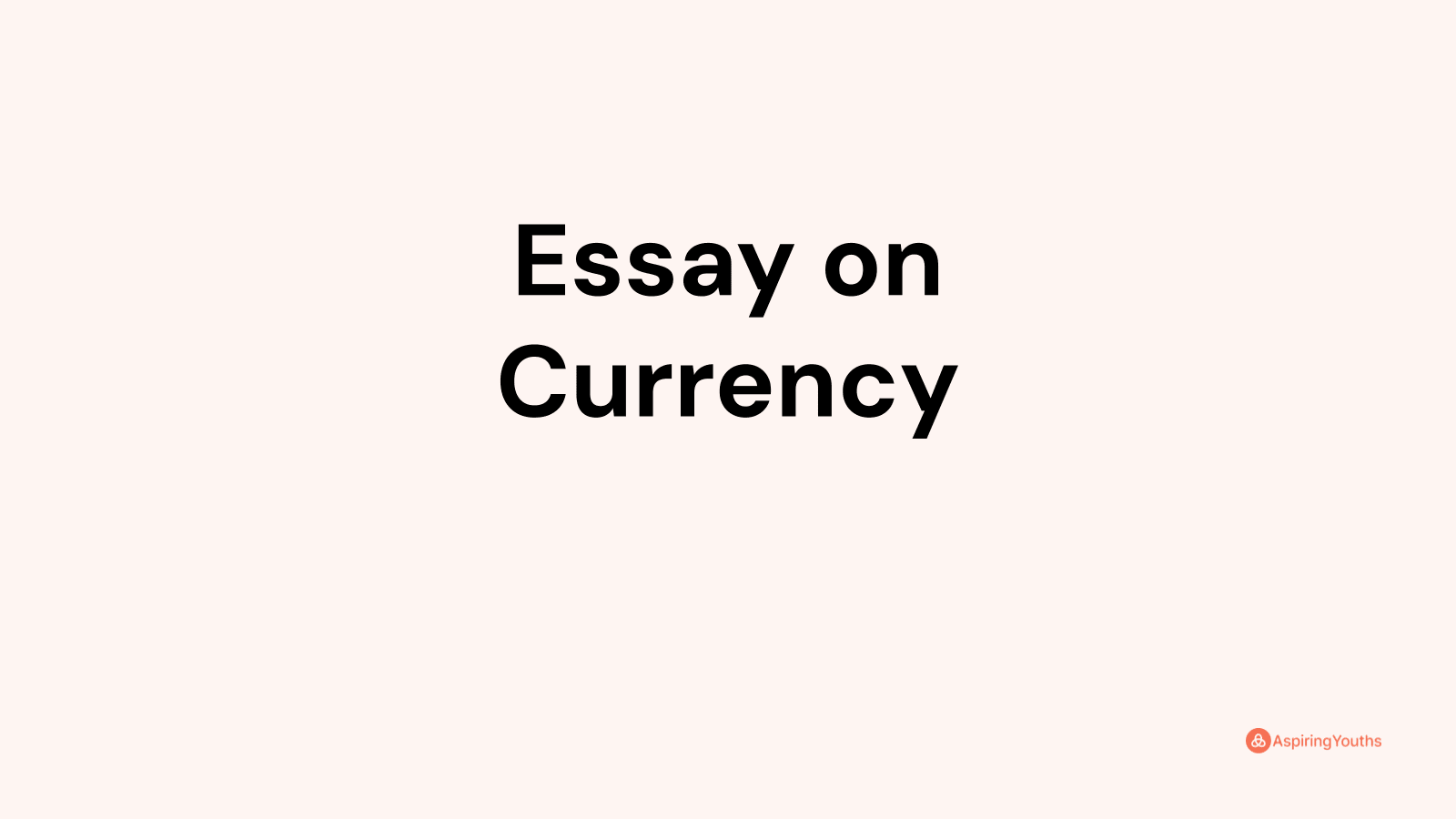 value of money essay in english