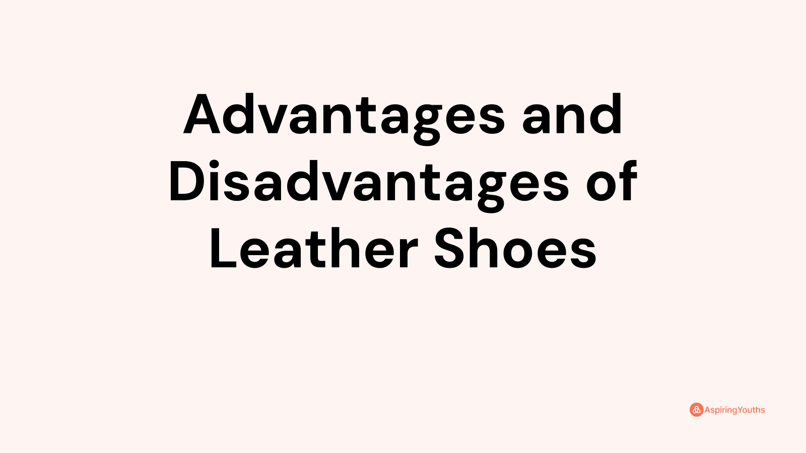 Advantages and disadvantages of Leather Shoes
