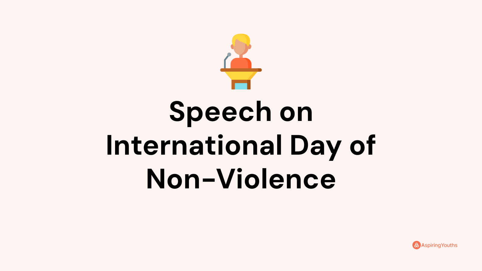 speech on importance of non violence