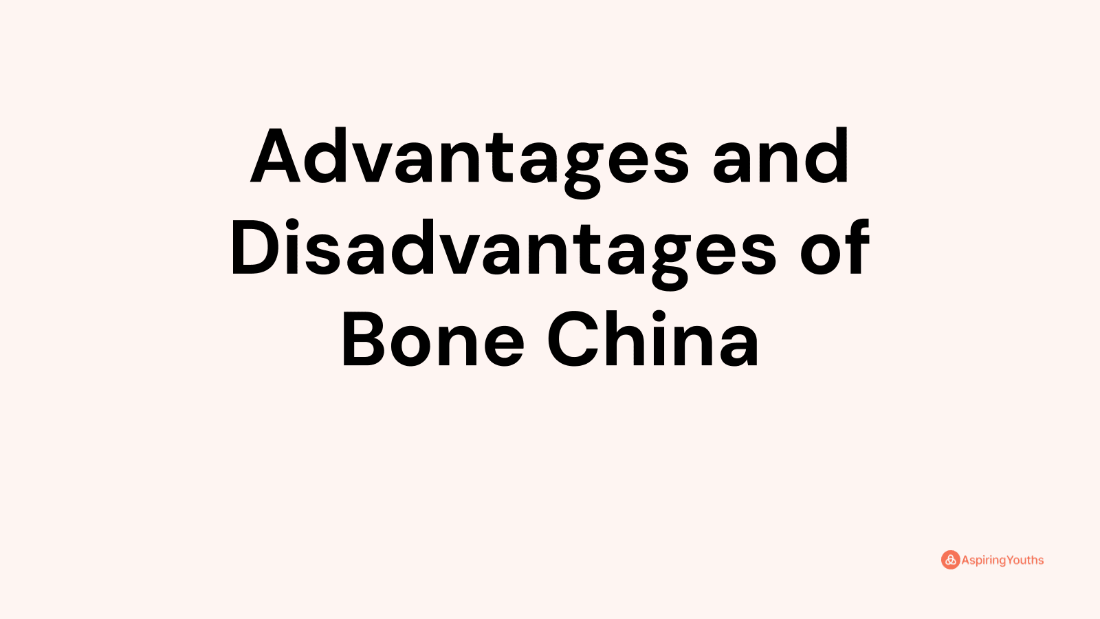 Advantages And Disadvantages Of Bone China