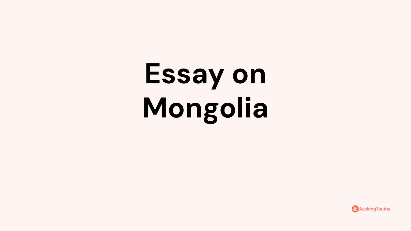 mongolia government essay