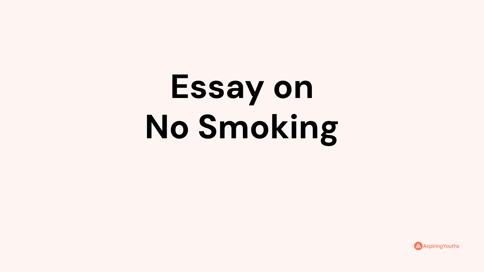 smoke free essay