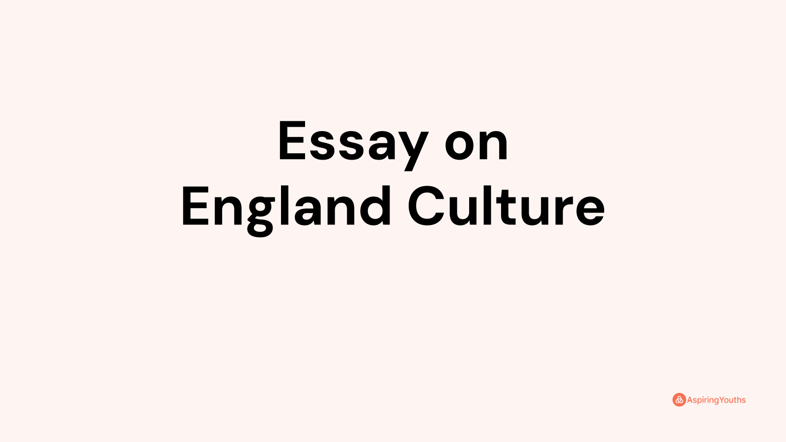 write an essay on england