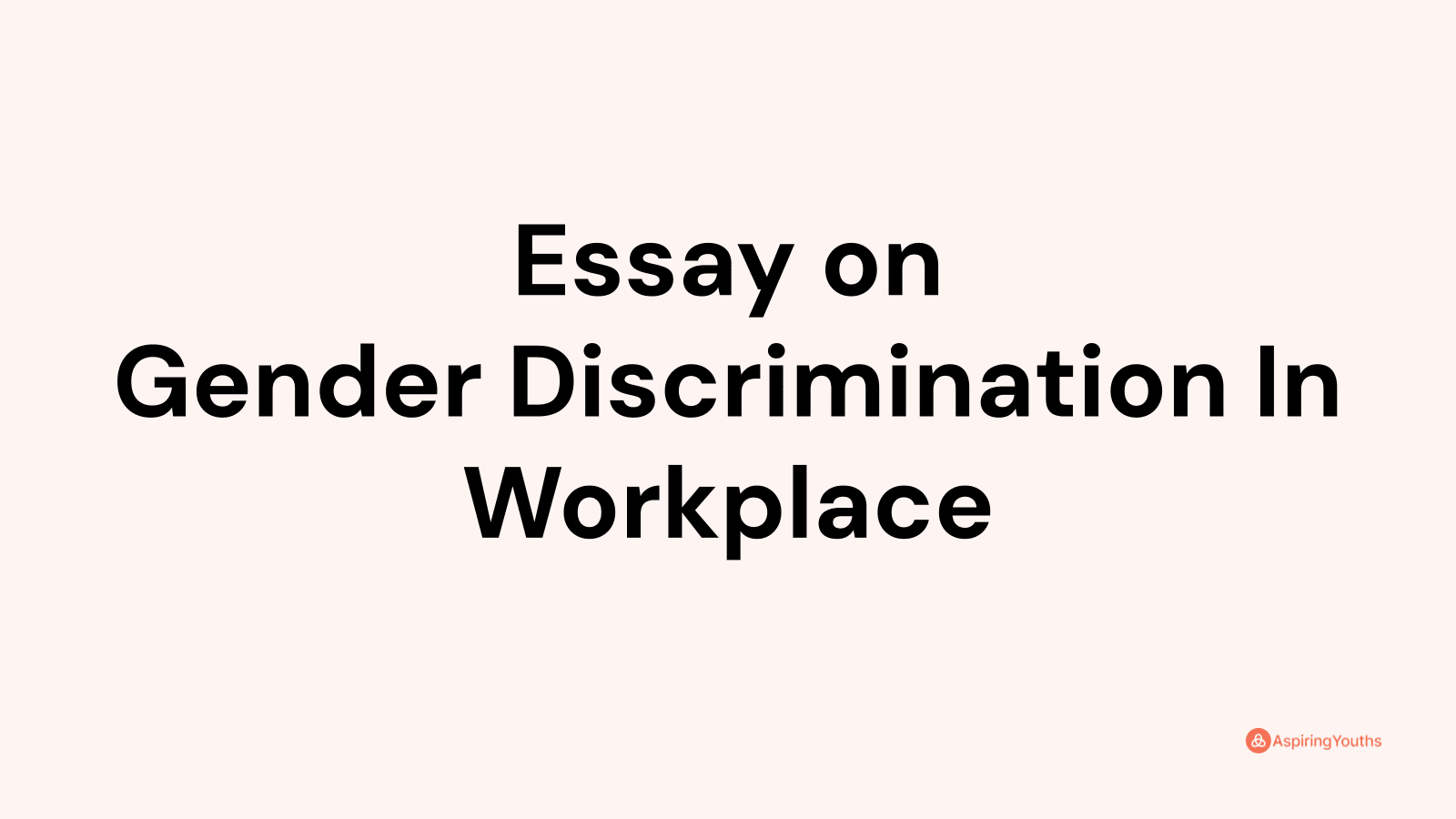 gender discrimination at workplace in pakistan essay