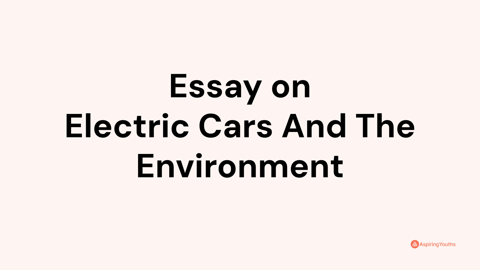 hook for electric cars essay