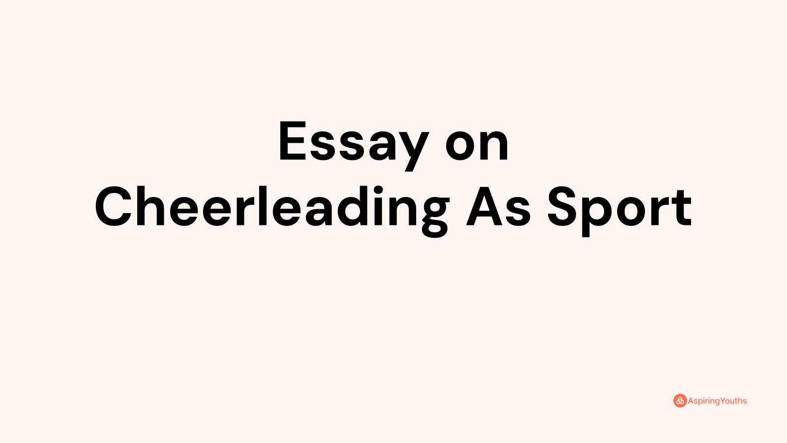 is cheerleading a sport argumentative essay