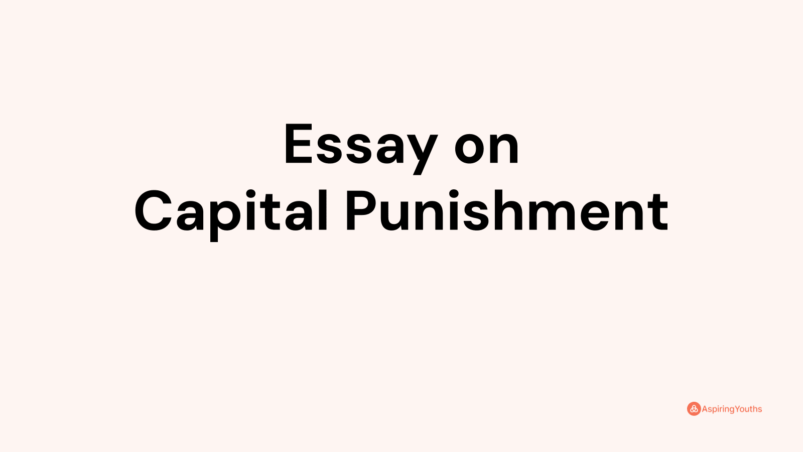 essay-on-capital-punishment