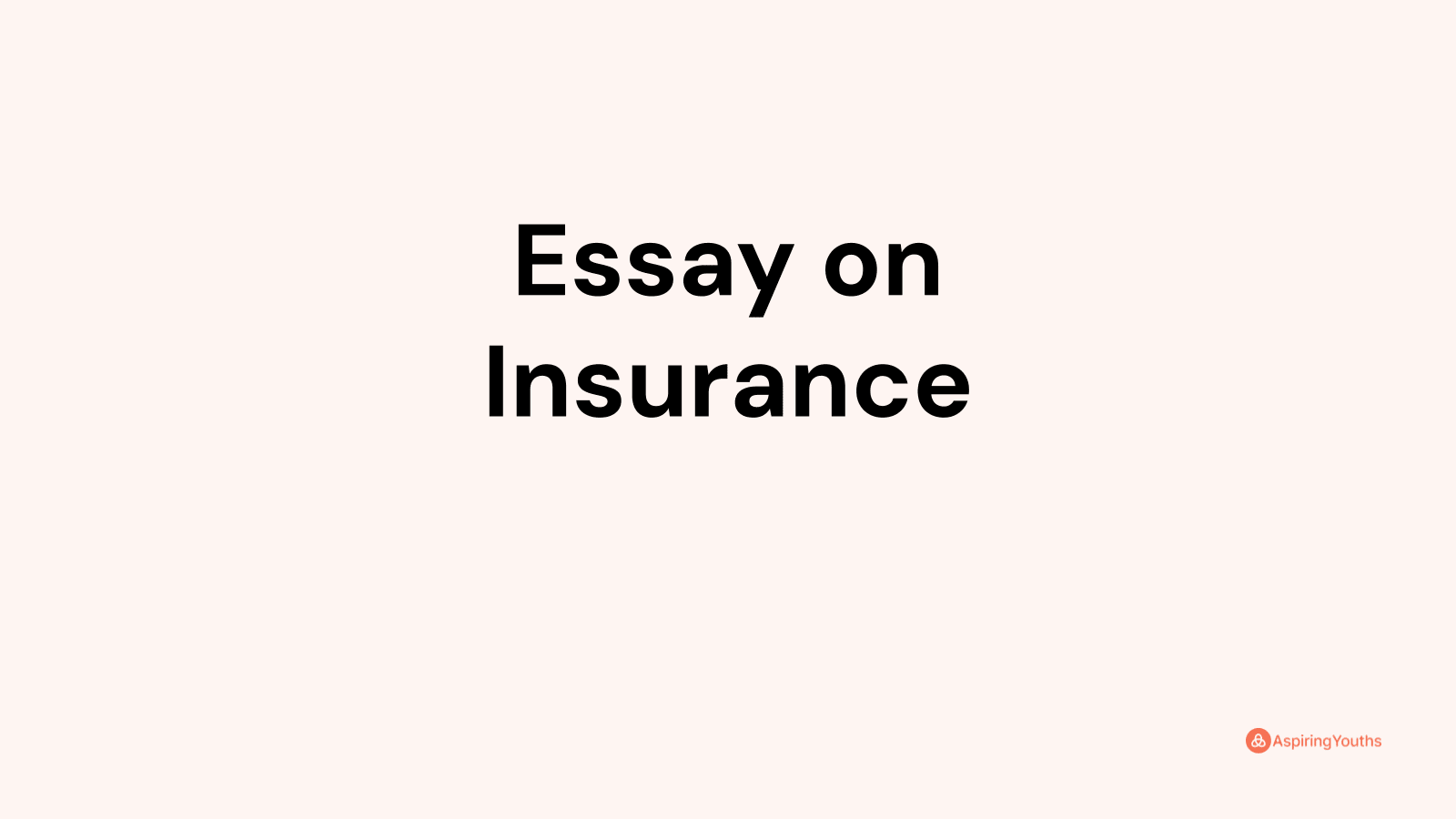 essay-on-insurance