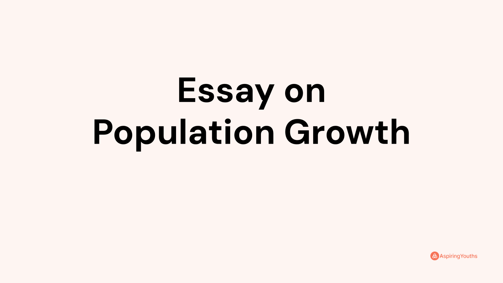 population growth essay titles