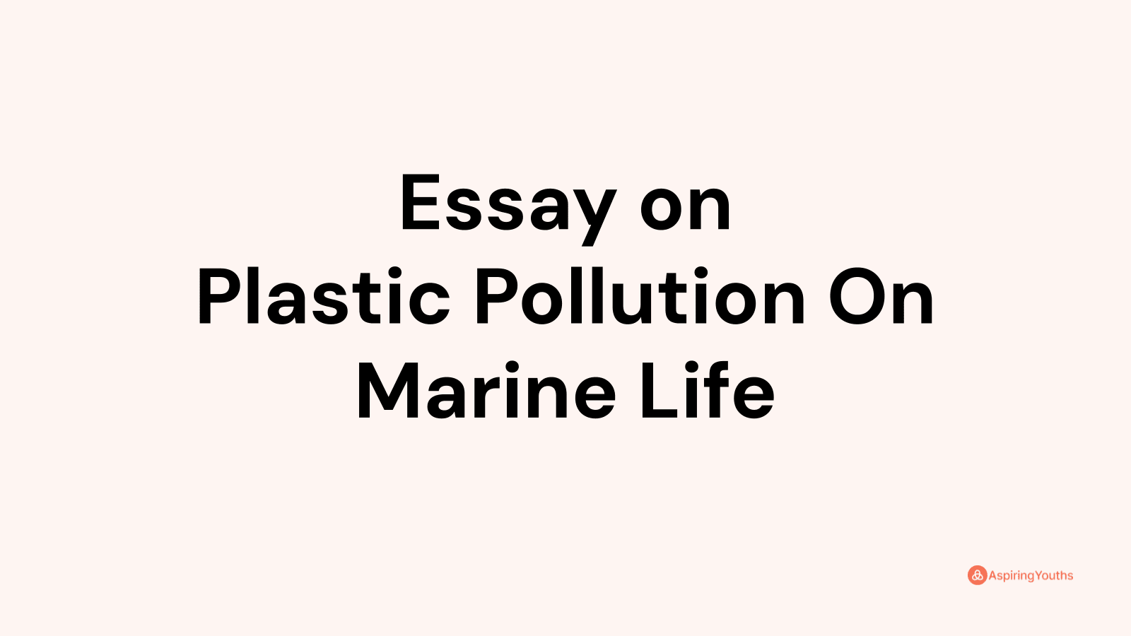 thesis statement for marine pollution