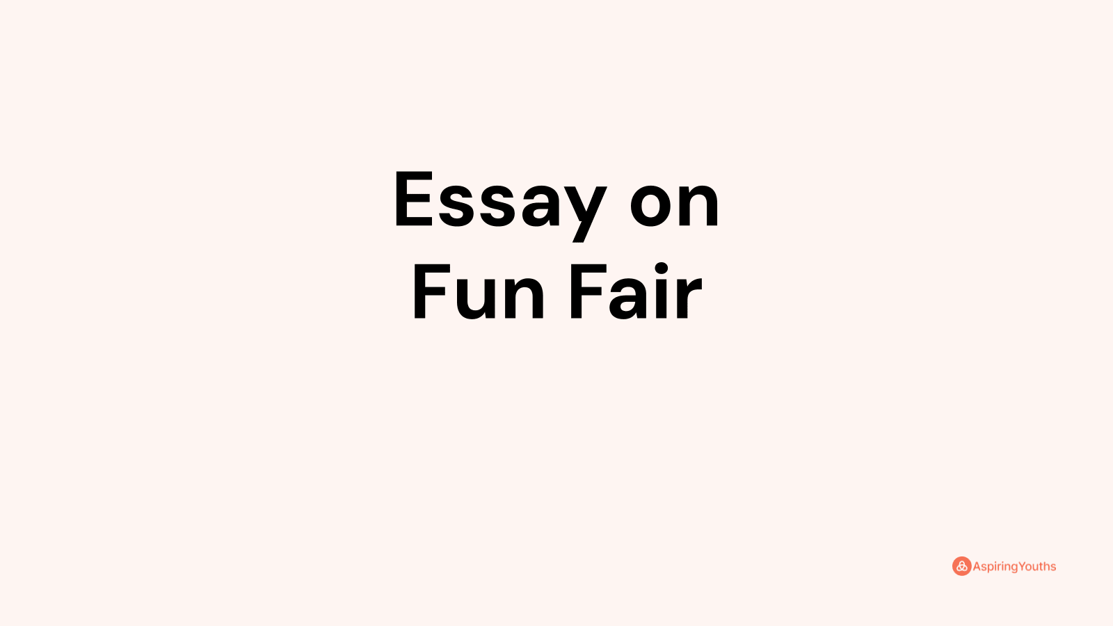 fun fair essay