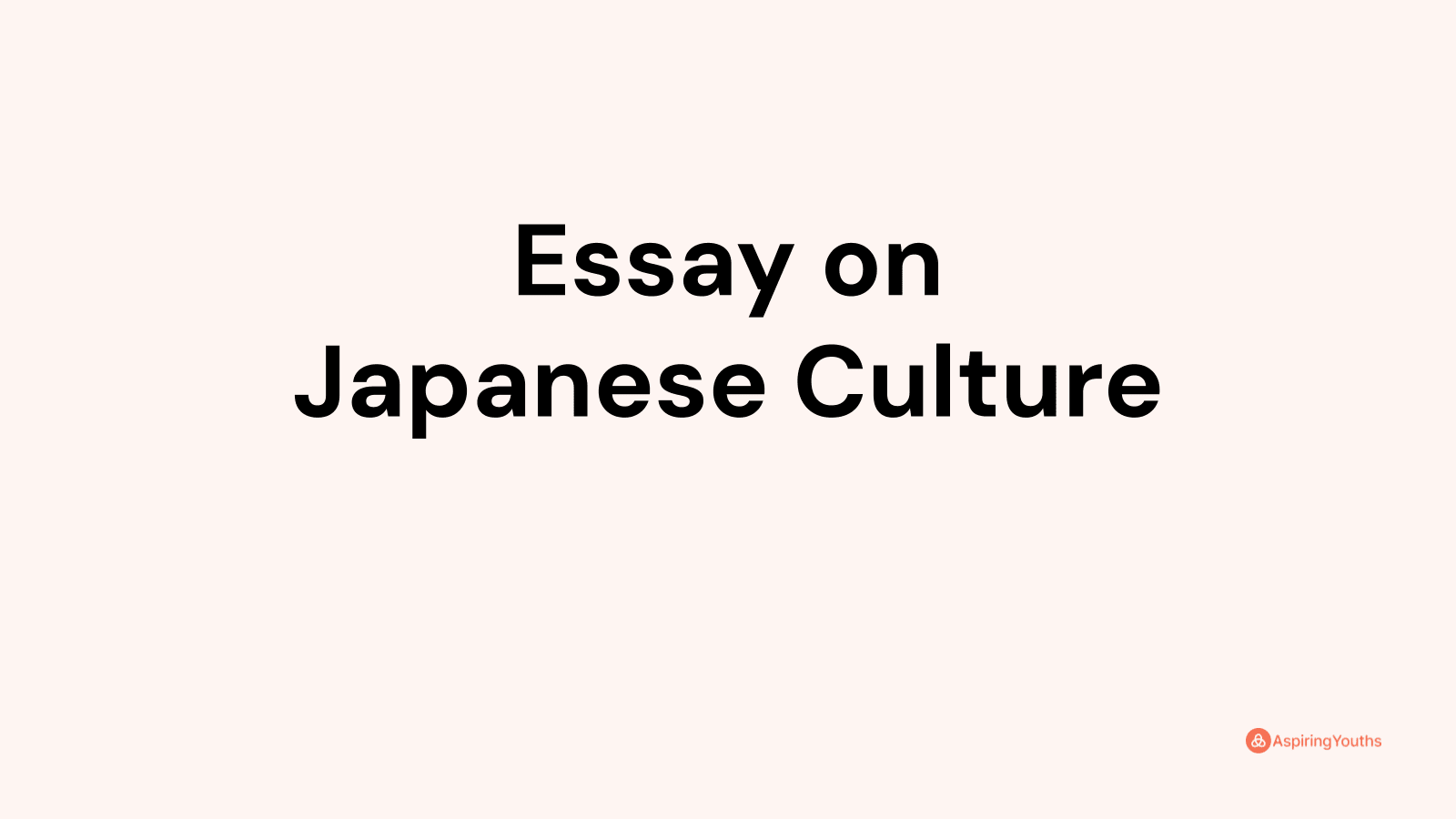 titles for japanese culture essay