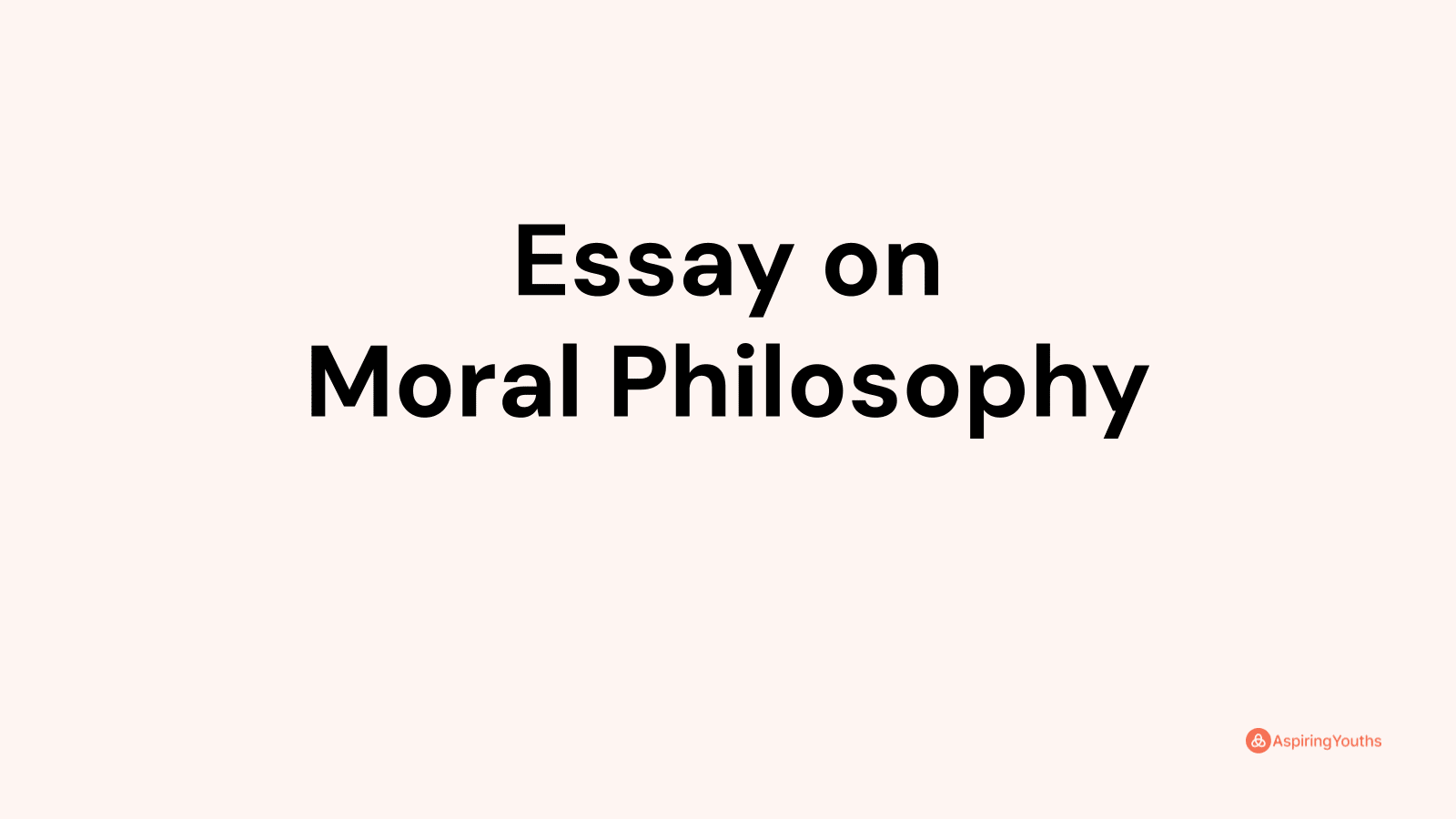 moral foundation essay