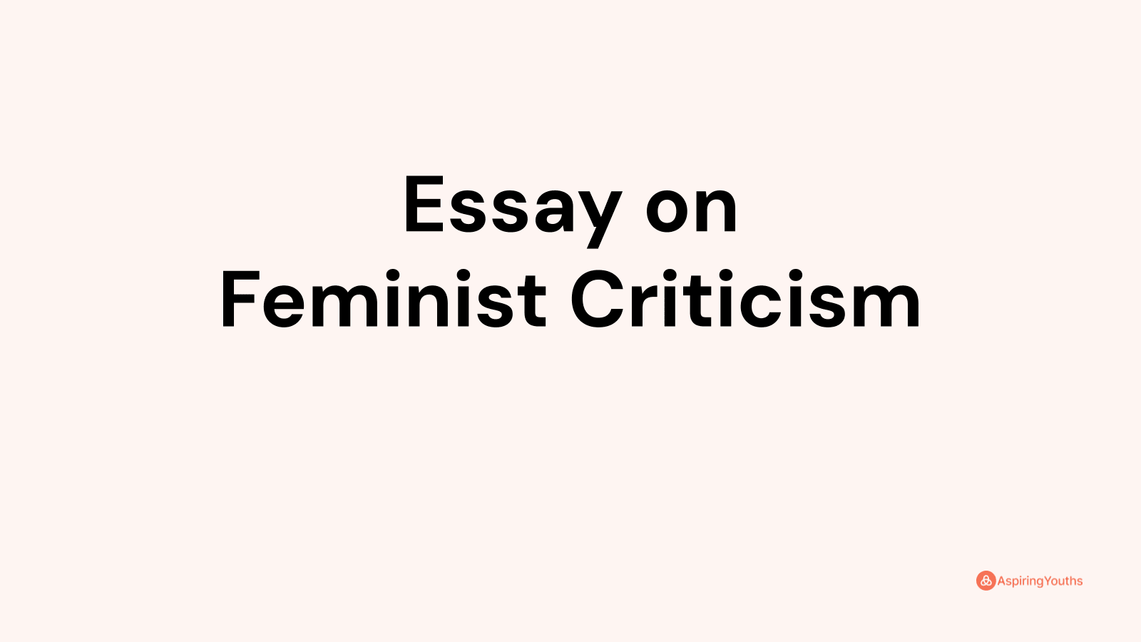 essay questions on feminist criticism