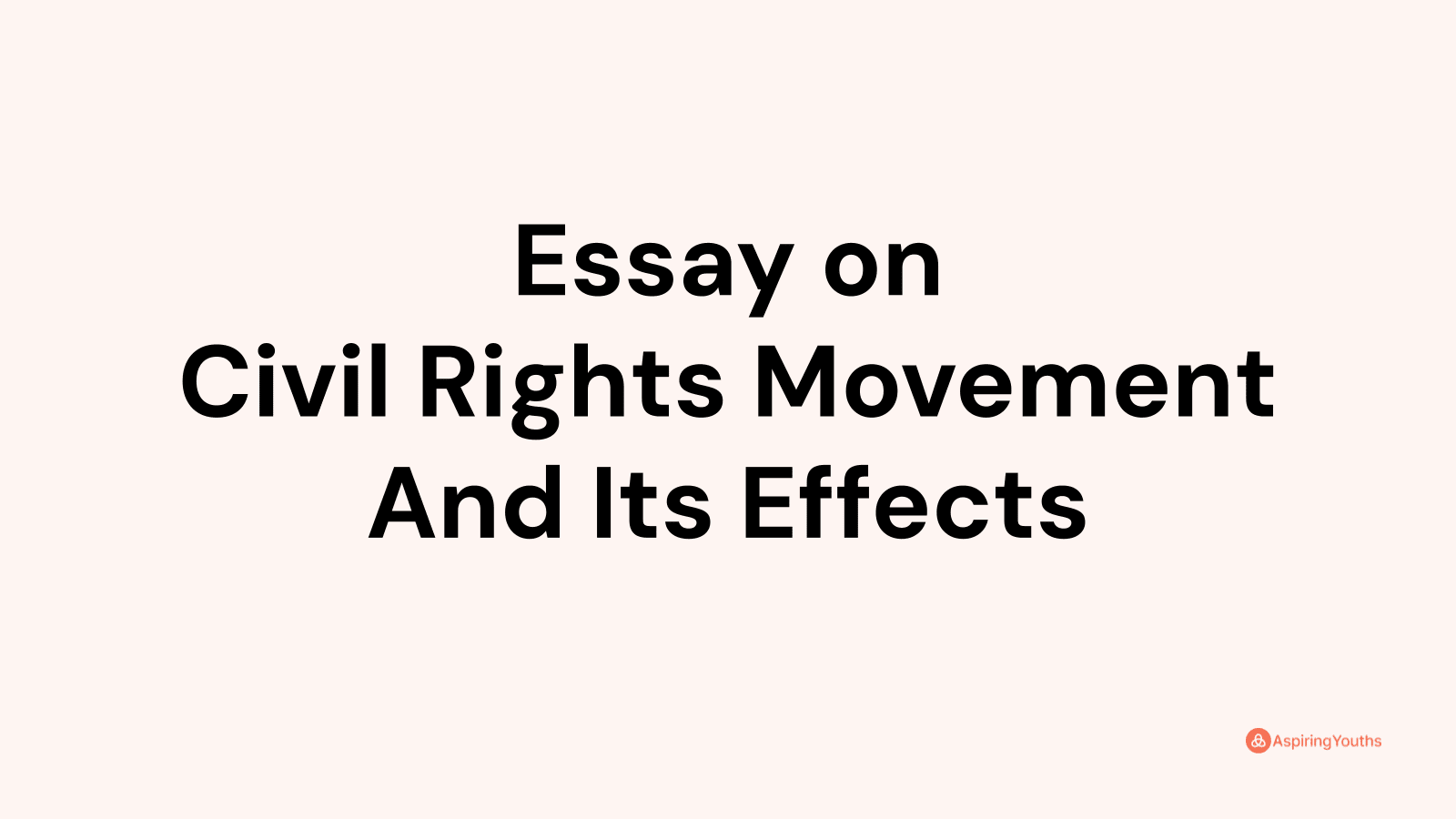 thesis statement on civil rights movement