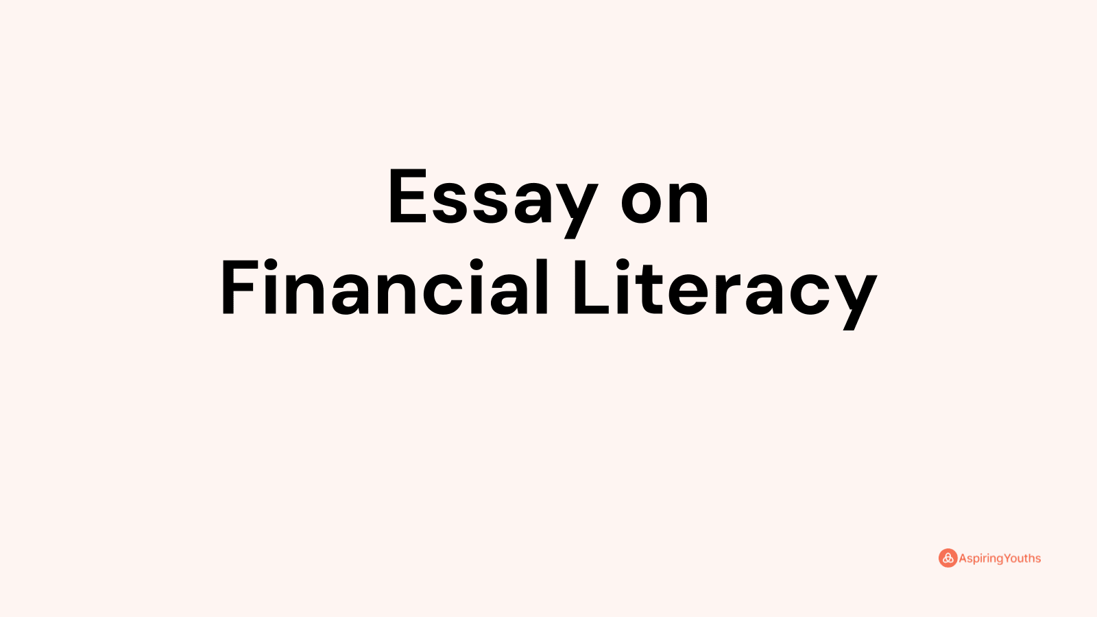 persuasive essay about why should schools teach financial literacy