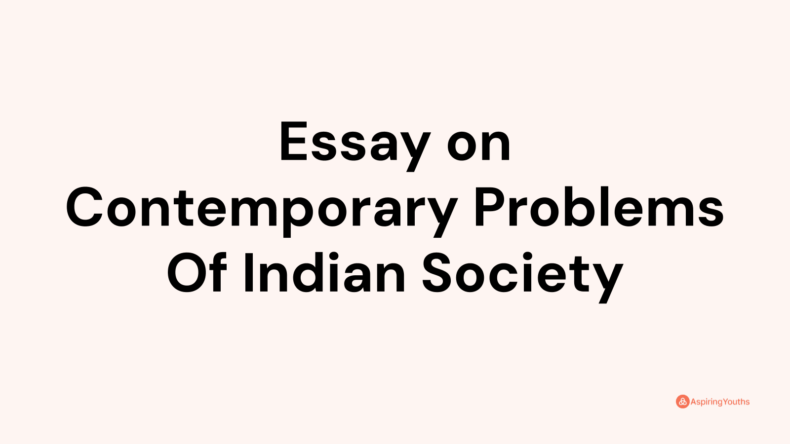 problems in india essay