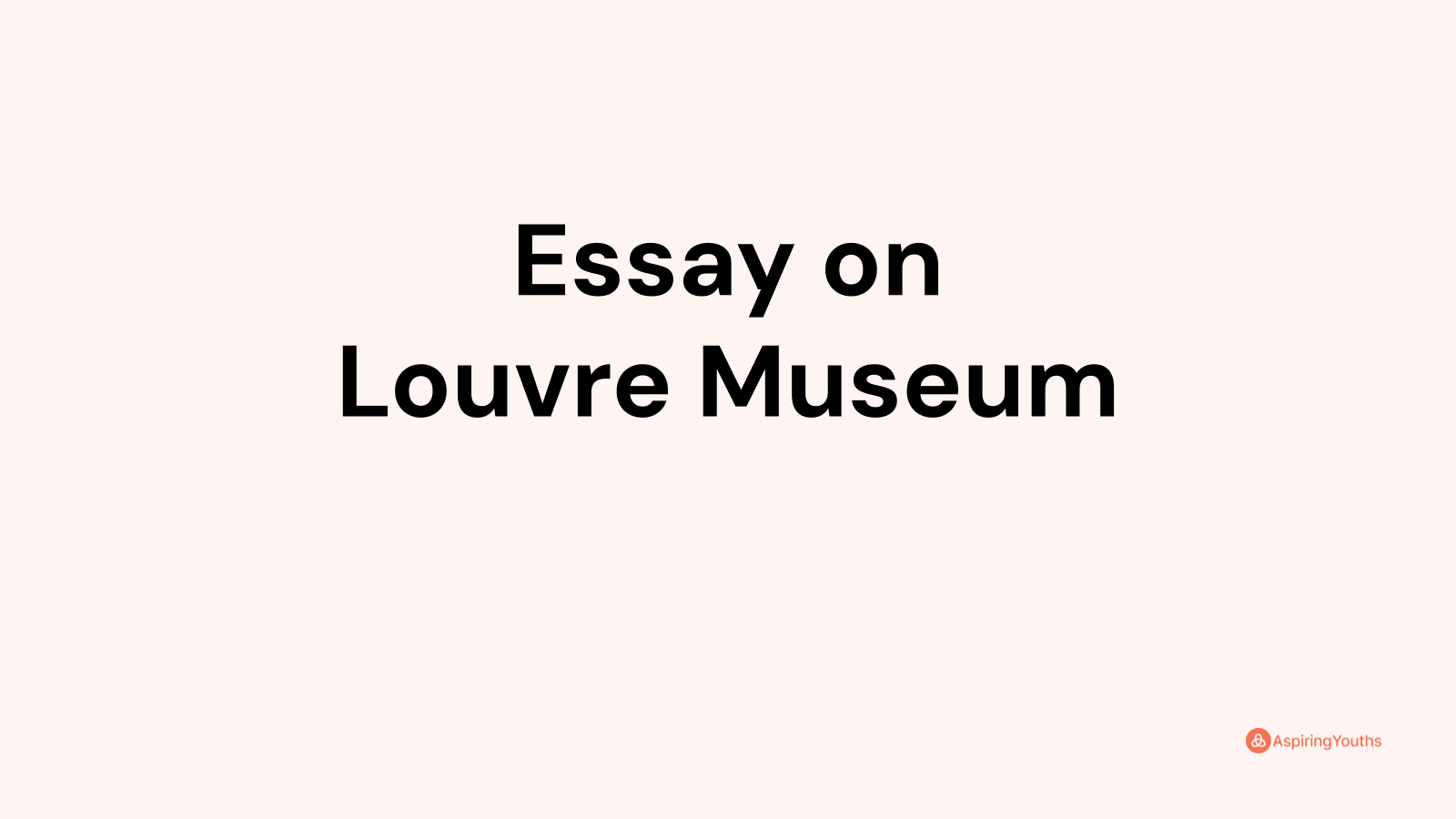 louvre museum essay in french