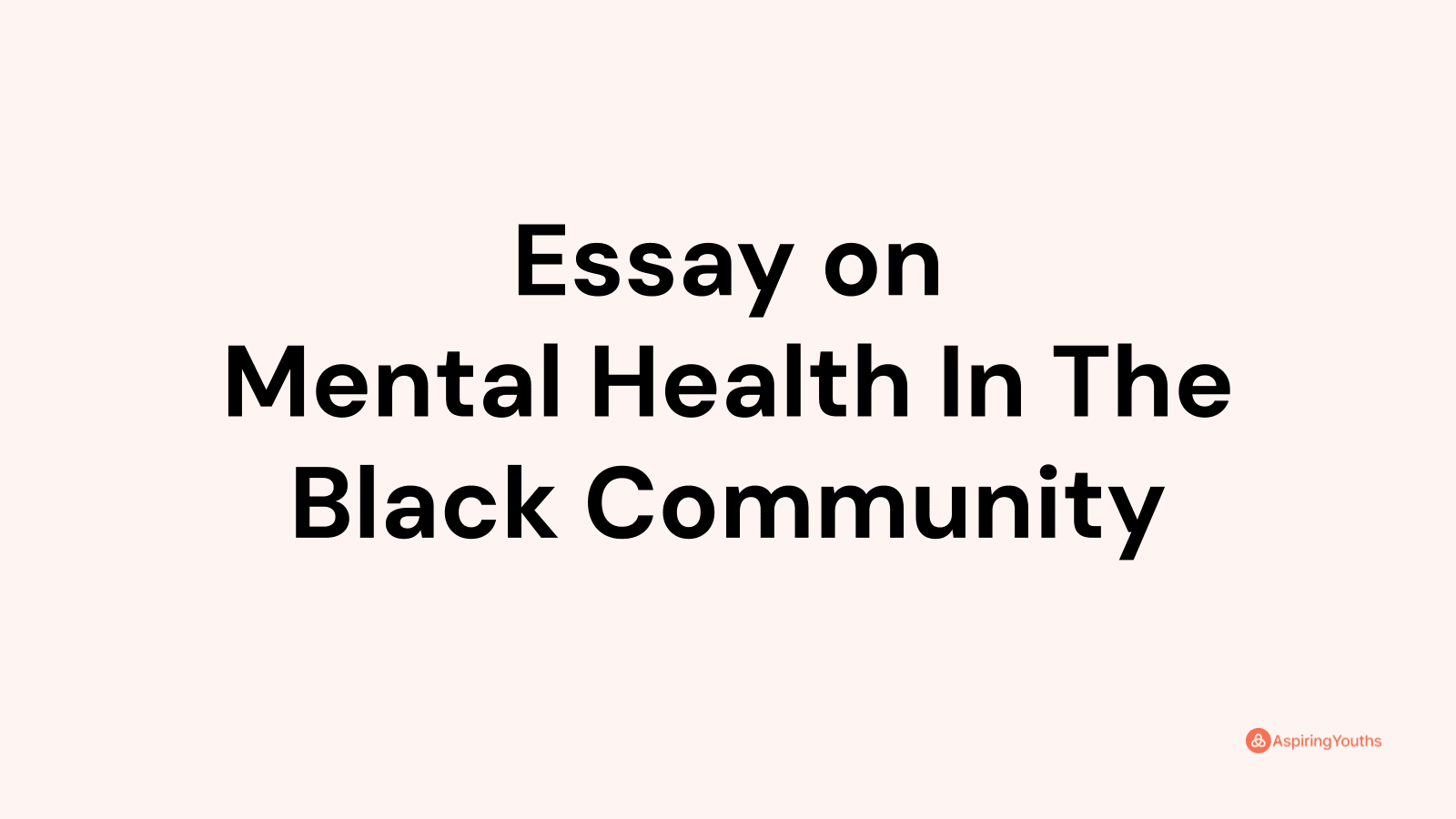 essay on black community