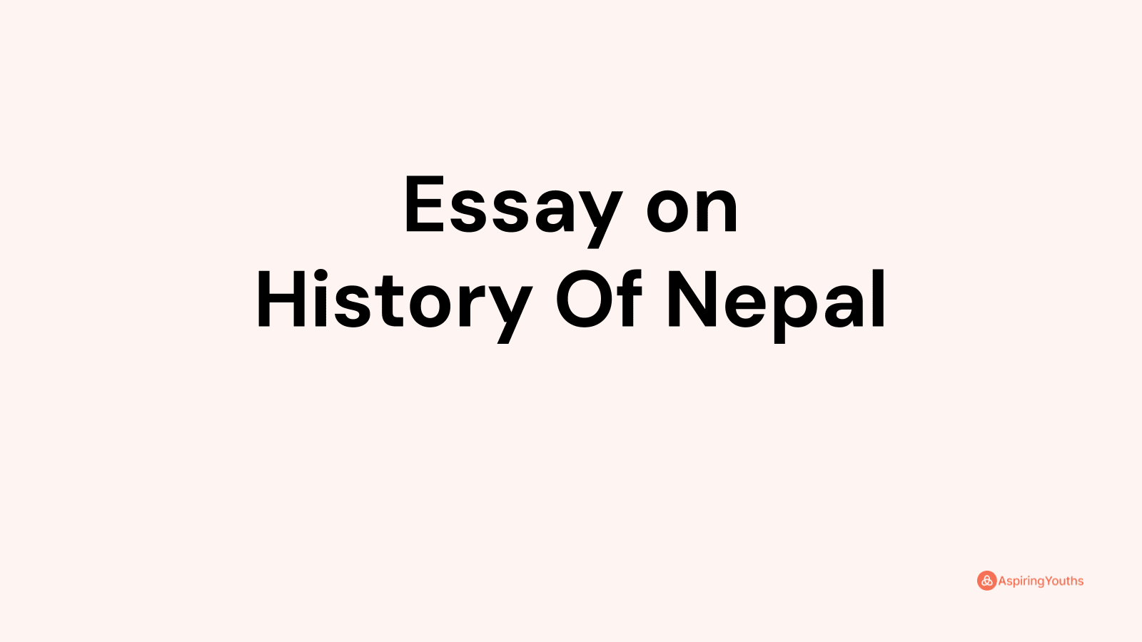 essay on history of nepal