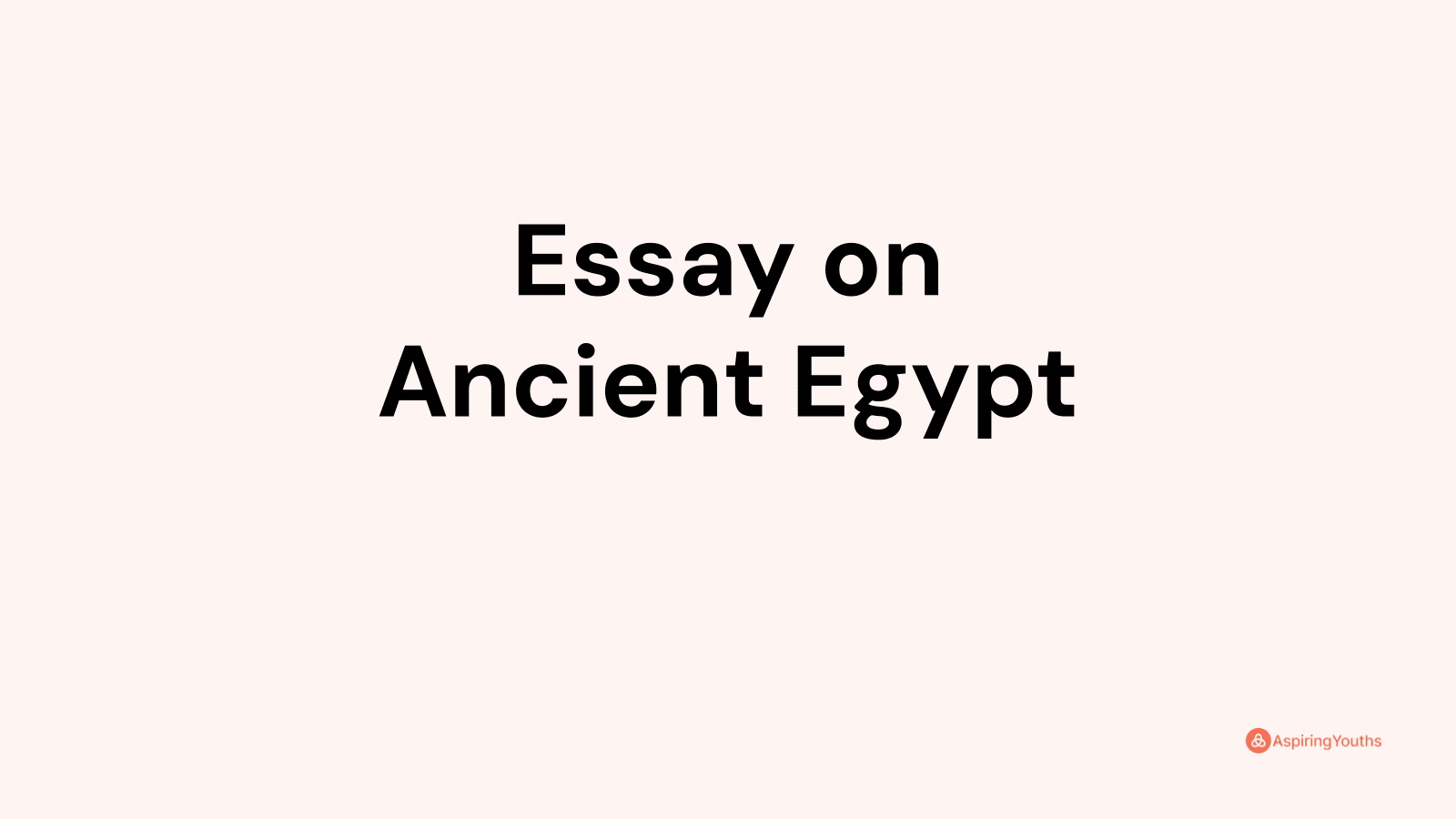 essay about egypt history