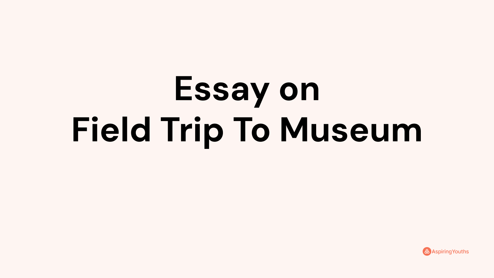 field trip to museum essay
