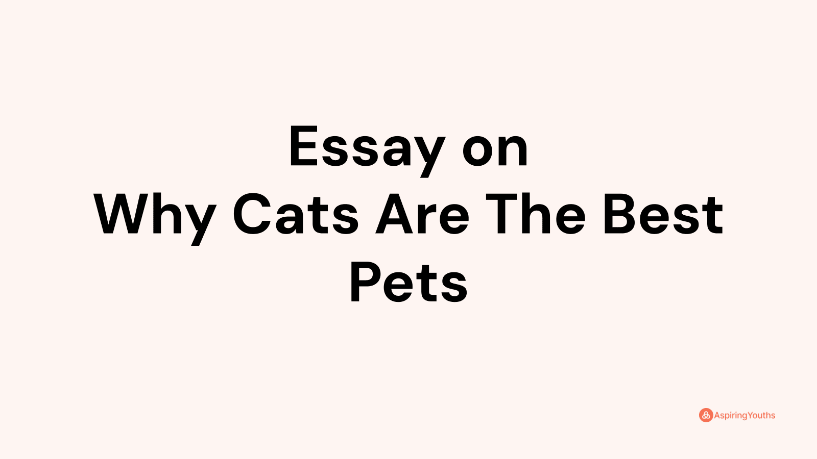 essay on cats are better pets