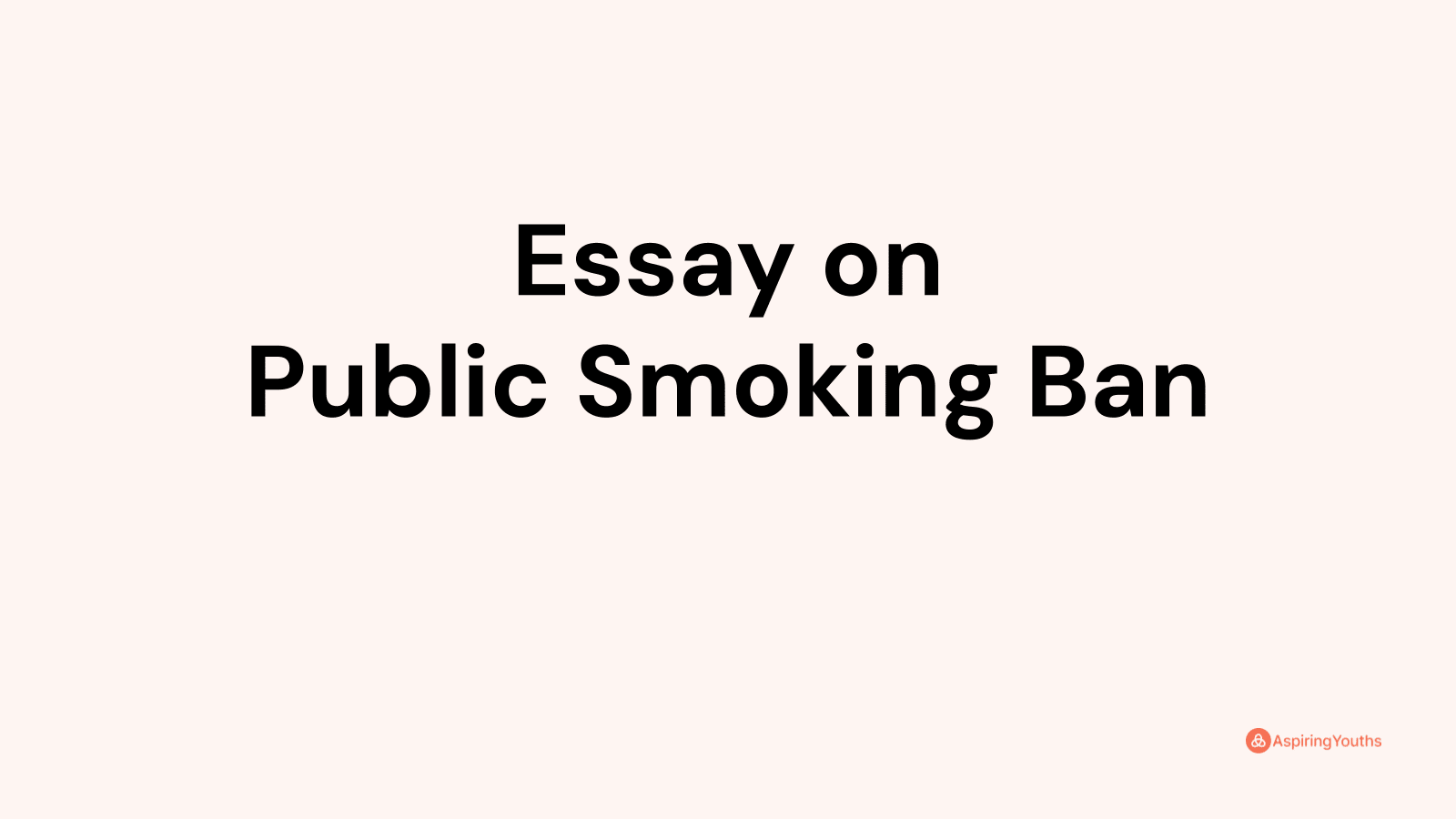 ban smoking essay