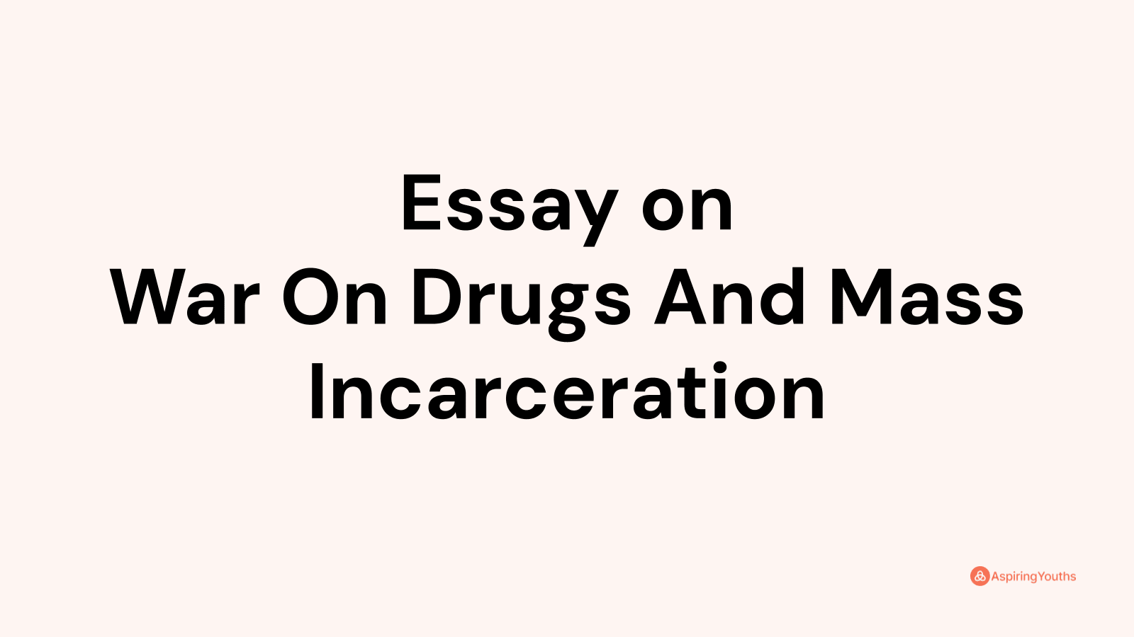 global war on drugs essay